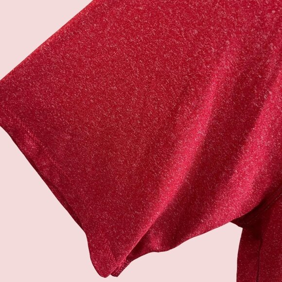 Adidas NBA Shirt Mens Large Red Toronto Basketball Climacool Short Sleeve Tshirt - Picture 5 of 8